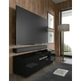 thumbnail image 4 of Homlando AURA-RTV-150-BM-BG-CARB 59 in. Aura TV Stand, Black High Gloss, 4 of 12