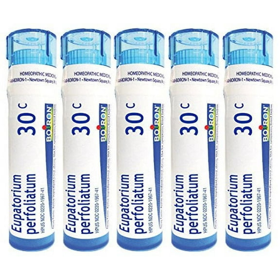 Boiron Eupatorium Perfoliatum 30C, Homeopathic Medicine for Stiffness and Bone Pain (Pack of 5)