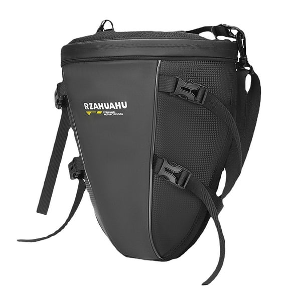 XiongXiong Motorcycle Tail Bag Waterproof Storage Saddlebag 10L Outdoor Travel Motorbike Seat Back Bag Light Tank Bag Tool Carry Hand Shoulder Bags, Black