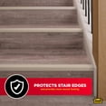 thumbnail image 4 of M-D Building Products 43377 72 In. Satin Nickel Aluminum CINCH® Fluted Stair Edging, 4 of 9