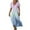 A01_Light Blue, variant on Yghzkop Womens Dresses Summer Floral Print V-Neck Short Sleeve Maxi Dress Casual Flowy Long Skirt Beach Dress Tiered Ruffle Hem Smocked Waist A-Line Boho Clothing