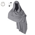 thumbnail image 7 of Renaissance Halloween Shawl For Women, Hooded Cowl Scarf Accessories, Medieval Vintage Festivals Wrap Cape, 7 of 7