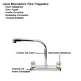 thumbnail image 2 of Llave Mezcladora Agua Fregadero O Tarja De Cocina Alfa  Cromado Manerales Atenas Y Cuello Cobra, 2 of 3