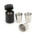 thumbnail image 5 of KEINXS 6Pcs,30ml Small Stainless Steel Pint Cups - Stackable Pint Cup Tumblers For Travel – Metal Cups For Drinking Outdoors - Reusable Steel Cups, 5 of 7