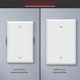 thumbnail image 3 of ENERLITES Mid-Size Blank Device Wall Plate, Midway Outlet Covers, 1-Gang, Polycarbonate Thermoplastic, UL Listed, Glossy, White (10 Pack), 3 of 5
