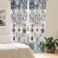 thumbnail image 2 of Ambesonne Geometric Floral Curtains 2 Panel Set, Futurist Flowers, Pair of - 28" x 63", Ceil Blue Laurel Green, 2 of 4