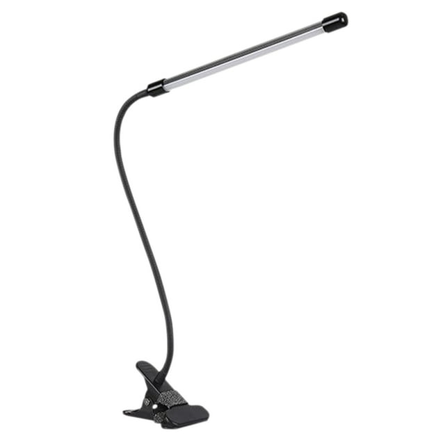 EARKITY Desk Lamp, LED Clip on Light, Table Light, Flexible Gooseneck Clip Lamp, Eye-Caring Light, Reading Light for Bed, Headboard, Home, Office, Computer