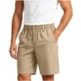 thumbnail image 3 of IhhxPro Men's Running Shorts with Pockets Drawstring Elastic Waist Quick-Dry Athletic Breathable Lightweight Loose Fit for Gym Jogging Training Summer L-5XL, 3 of 7