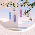 thumbnail image 2 of 3 Pcs Japanese Wind Chimes Glass Wind Chime Glass Craft Ornaments Garden Hanging Ornament Home Decor, 2 of 4