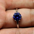 thumbnail image 4 of HeartsAndYou 2ct Natural Blue Sapphire Engagement Ring 6 Prong Solitaire 14k SOLID White Gold, 4 of 8