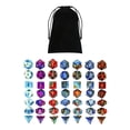 thumbnail image 3 of TISHITA Acrylic Polyhedral Dices Set D4 D20 Bar Toys with Pouch for RPG Role Playing, 3 of 5