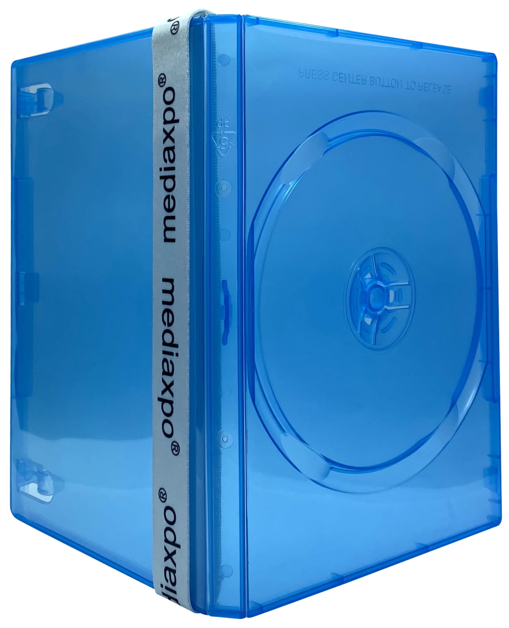 CheckOutStore 500 Standard Clear Blue Color Single DVD Cases