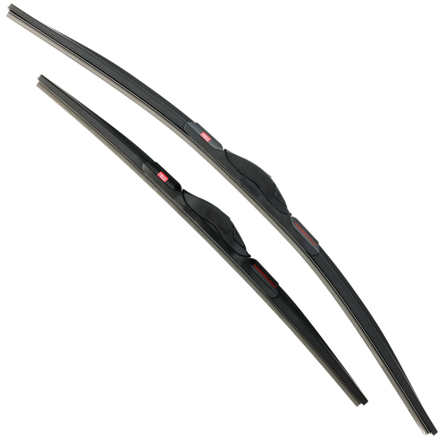 PowerClear by PowerStop – PCK-2418-1 - Front 24" + 18" Windshield Wiper Blade Set, J-Hook Type For Toyota Corolla, Chevrolet Equinox, Chevrolet Cruz, Nissan Frontier, Hyundai Elantra [Model Specific]