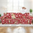thumbnail image 4 of XYZCANDO Christmas Reindeer Stretch Sofa Covers 1 Piece Cushion Couch Slipcovers Printed Sofa Covers for 1 Seater Couch Cover, 4 of 6