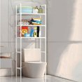 thumbnail image 1 of JUNWELL Clearance! Over The Toilet Rack 3 Tier Bathroom Shelf Over Toilet Storage Organizer Freestanding Above Toilet Storage Rack  Bathroom Stand and Space Saver Shelf White, 1 of 8