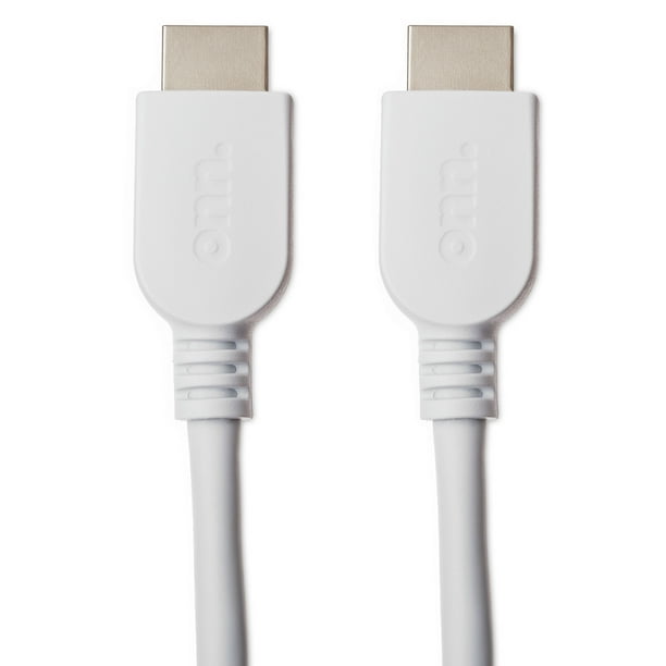 onn. HDMI 2.0 Cable 6ft, White