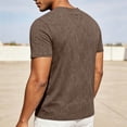 thumbnail image 6 of Aofany Summer T Shirt Men Solid Color Short Sleeve T-Shirts Casual V-Neck Big and Tall Mens Pullover Shirts, 6 of 6