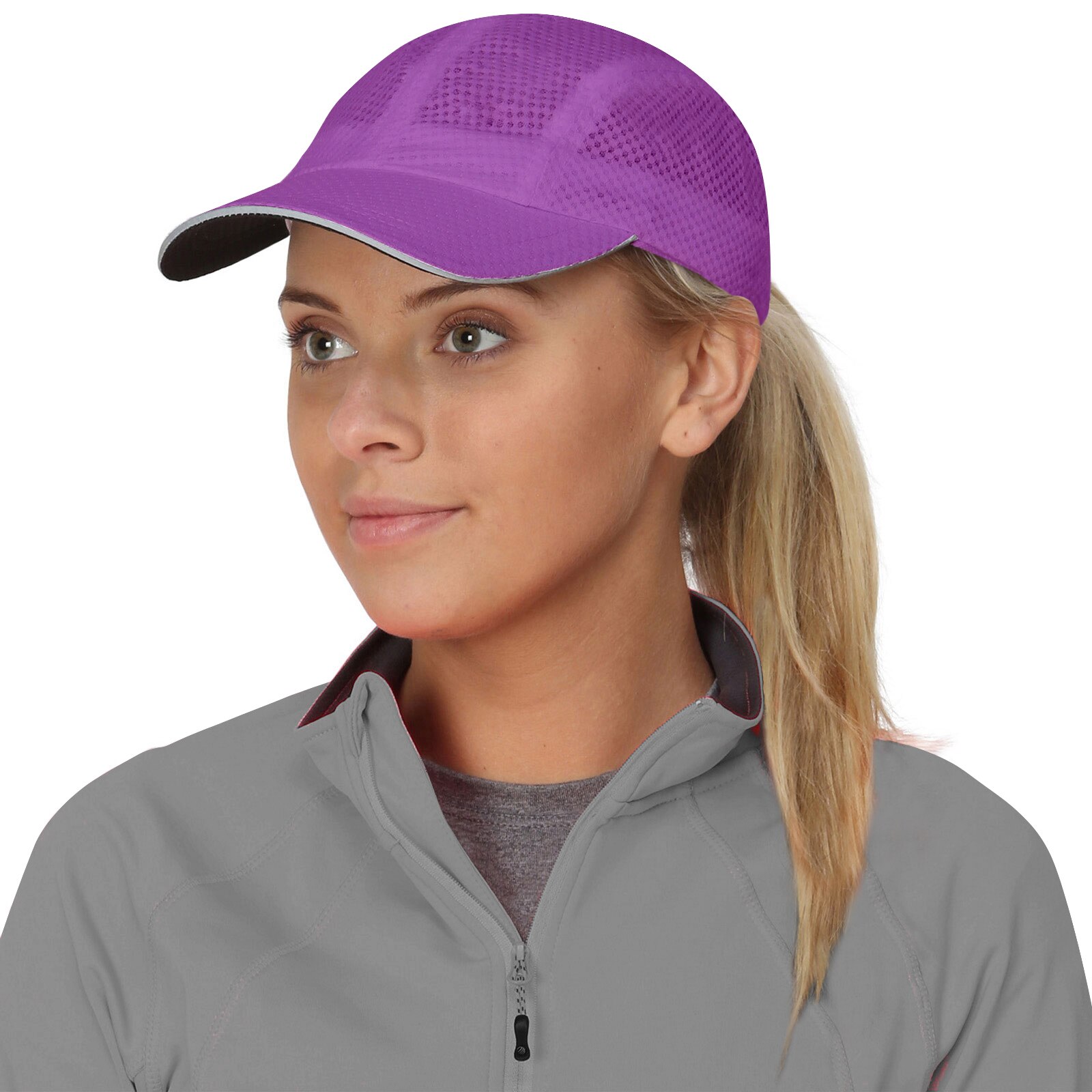 Womens Running Hat - radiant purple 