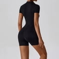 thumbnail image 2 of Mono de entrenamiento con cremallera de verano, monos deportivos para mujer, ropa de gimnasio, trajes de Fitness para correr, chándal de gimnasio, ropa deportiva corta, conjunto de Yoga, 2 of 5