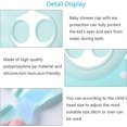 thumbnail image 4 of Baby Shower Hat,Baby Shower Visor Bath Adjustable Child Swim Cap Shower Children's Ear Protection Eyes Anti Shampoo Blue, 4 of 5