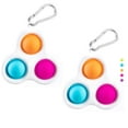 thumbnail image 1 of 2 pcs Simple Dimple Fidget Toy，Portable Fidget Toy with Buckle Ring Stress Relief and Anti-Anxiety Puzzle Fun，Simple Dimple Fidget Popper for Office and Desk Toys，Suitable for Adults and Kids, 1 of 9