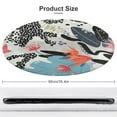 thumbnail image 2 of Leopard Print Round Small Area Rug, Print Non Slip Washable Floor Mat, Soft Throw Rug for Living Room, Powder Room Entryway, Bathroom, Bedside, 2 of 7