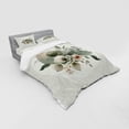 thumbnail image 2 of Ambesonne Monstera Bedding Set 4 Pcs, Minimalist Floral Boho, Queen, Pale Sage Green Coconut, 2 of 2