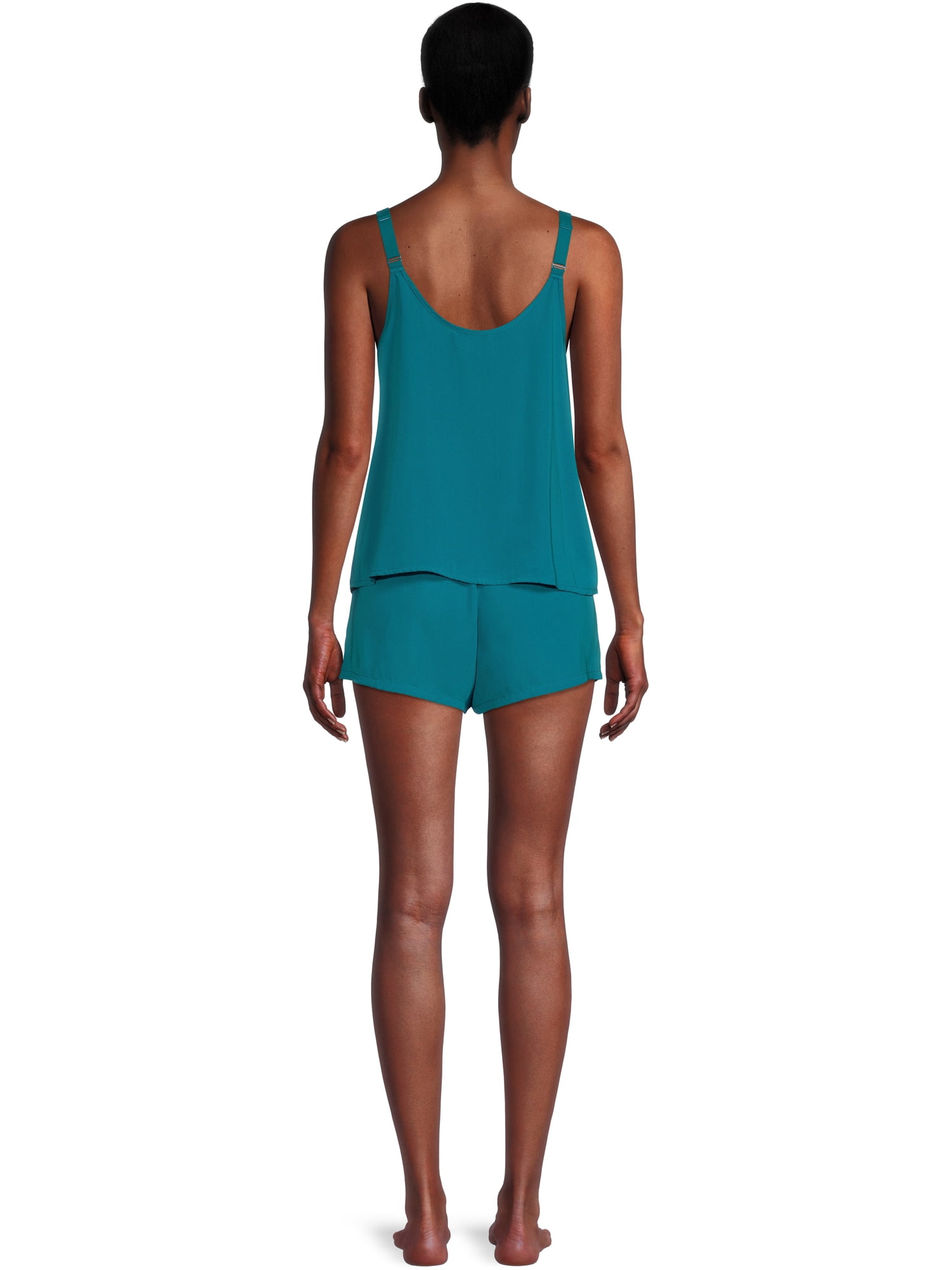 The Pioneer Woman Woven Camisole and Shorts Pajama Set, 2-Piece, Women’s