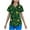 #311-Green, variant on Craaazy Women's Short Sleeve St. Patrick's Print T-Shirts V Neck Spring/Summer Tops Gifts