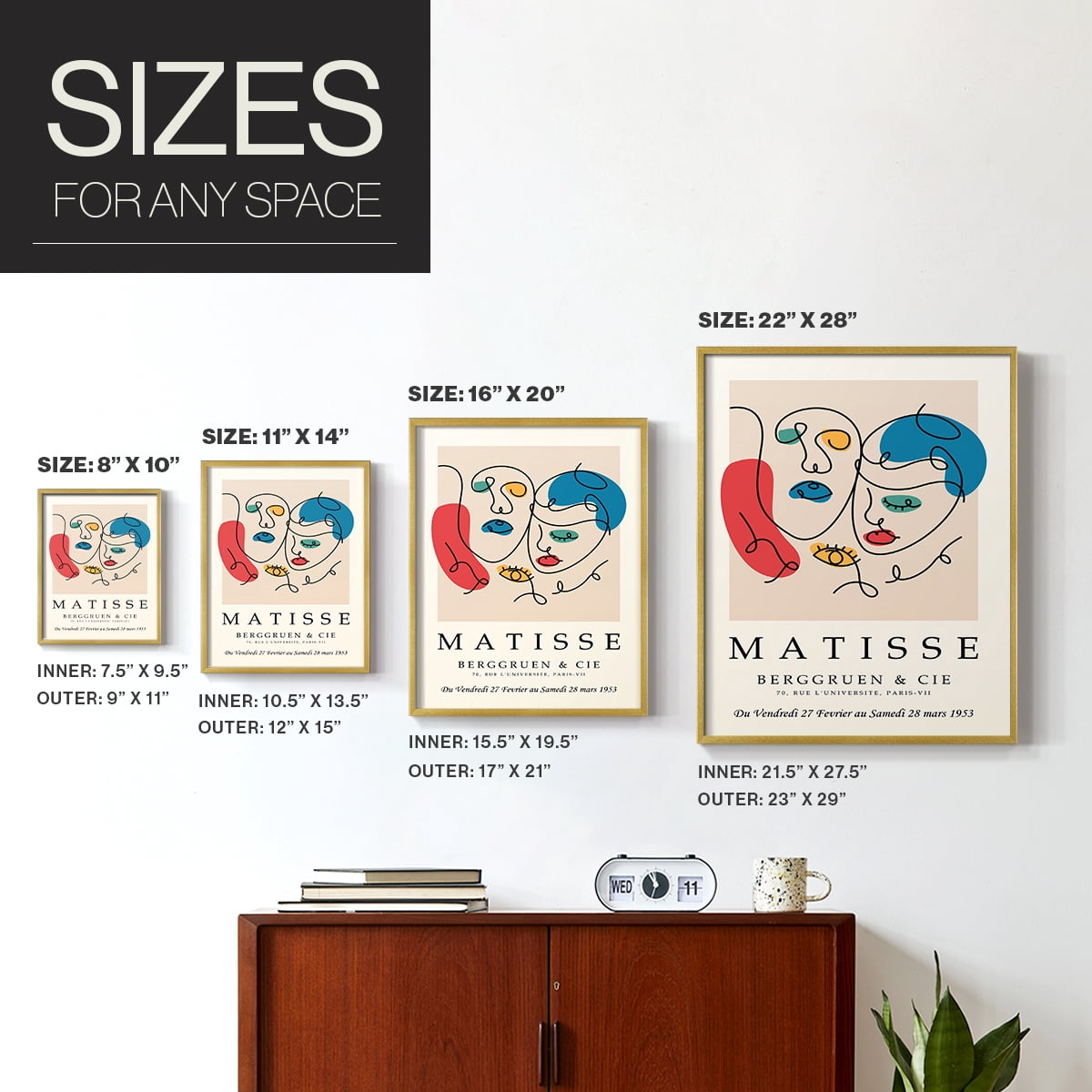 Matisse LXXXIII Framed Print - Solid Wood