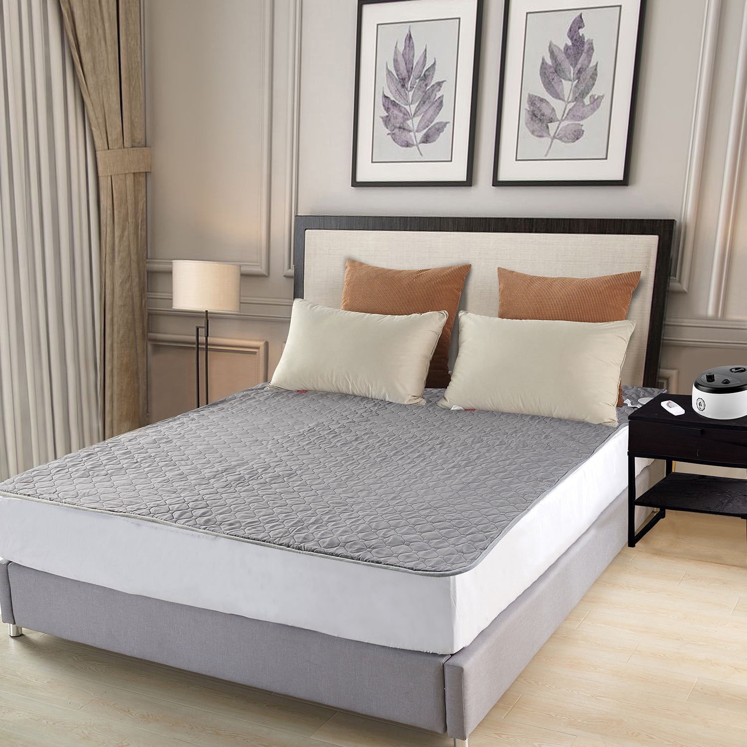 Merryhome Mattress Topper Pad with Mechanical Knob Control, Queen