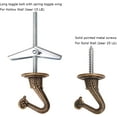 SEISSO 10 Set Brass Hooks for Hanging Plants, Heavy Duty Ceiling Hook