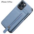 thumbnail image 2 of Phone Case Wallet Card Holder Holder Zipper Bag，Protective Folding Case Cover for iPhone 14 Plus, 2 of 5