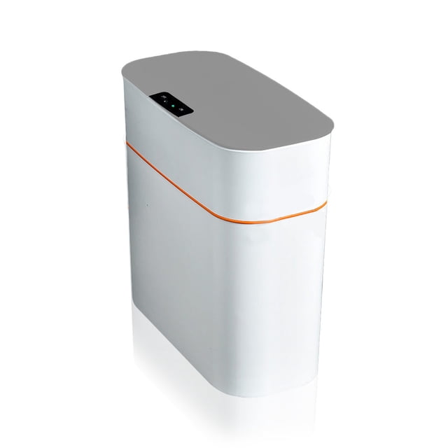Smart Sensor Trash Can IPX5 Waterproof Automatic Induction Bathroom Garbage Bin Dustbin Rubbish Waste Bucket Living Room Gray White