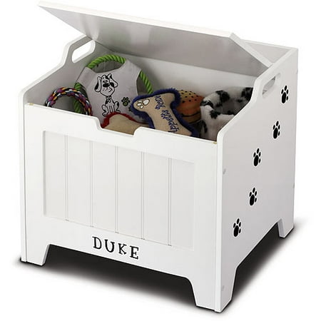 Pet Toy Storage Box - White