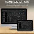 thumbnail image 3 of FLAMMA FX100 Electric Guitar Pedal Professional Multi-effects Processor with Looper Amp Modeling Support 3rd Party IR OTG for Live Streaming 151 Built-in Effects 200 Presets Expression Pedal, 3 of 5