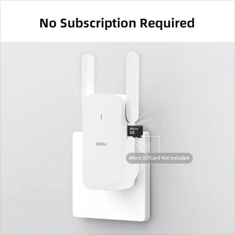 AOSU 2K Wireless Video Doorbell, Motion Sensor, Chime, 180