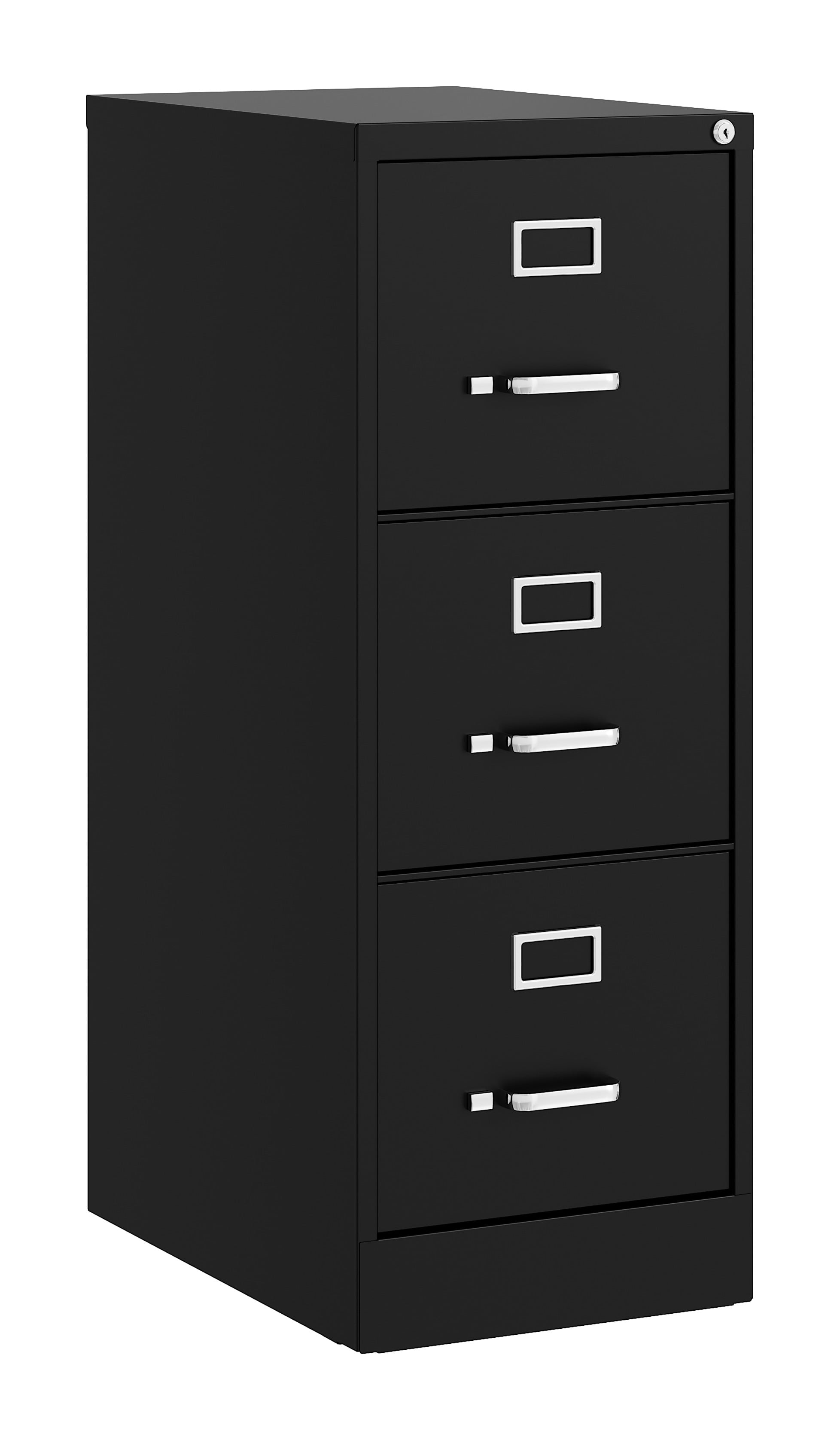 High Gloss & Nature Decor Filing Cabinet Bureau Office Storage Logan in Black 