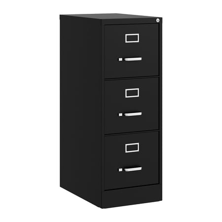 UPC: 0029404248566 | Hirsh 22  Deep 3 Drawer Letter Width Vertical File Cabinet  Commercial Grade  Black