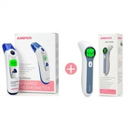 AIJIA 2Pcs Non Contact Infrared Forehead Thermometer, Medical Grade Baby Fever Check Thermometer 3 in 1 Contactless for Kids Infant Adult