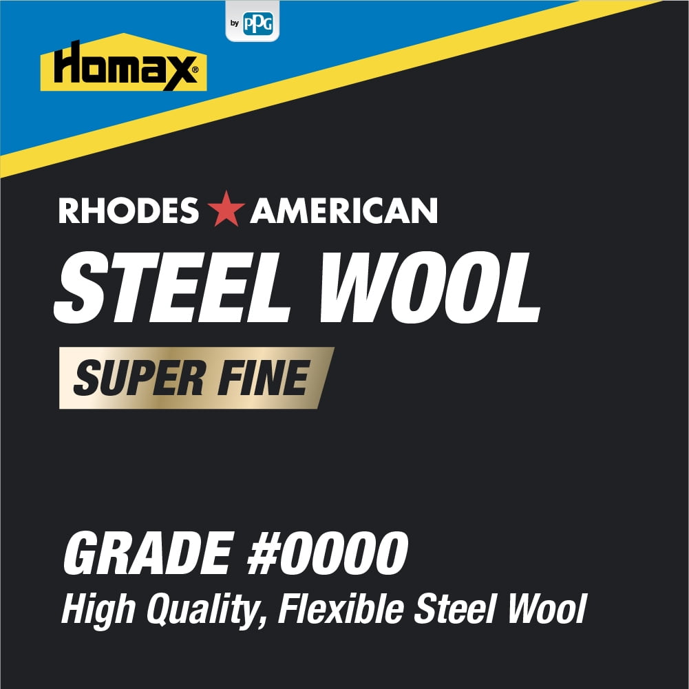 Rhodes American Final Finish 12 pad Steel Wool Super Fine Grade #0000 