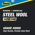 Rhodes American Steel Wool, Super Fine Grade 0000, 12 Pads