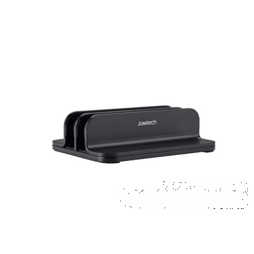 [Updated Dock Version] Vertical Laptop Stand, Double Desktop Stand Holder with Adjustable Dock (Up to 17.3 inch), Fits All MacBook/Surface/Samsung/HP/Dell/Chrome Book (Black)