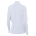 thumbnail image 3 of Women's Antigua White Sacramento Kings St. Patrick's Day Intent Quarter-Zip Top, 3 of 4