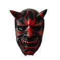 thumbnail image 5 of Máscara de samurái roja de Hannya Demon de látex para cosplay de Halloween, 5 of 5