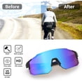 thumbnail image 5 of FEISEDY Sports Sunglasses for Men, Women and Teens - Baseball, Biking, Cycling UV400 Protection B2388, 5 of 16