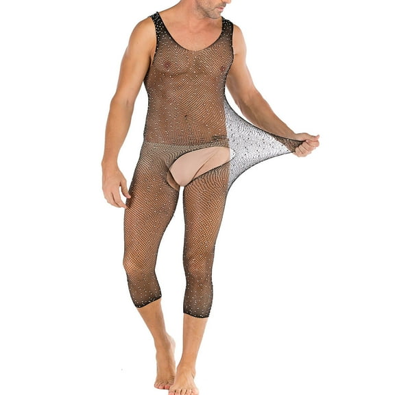 BONIXOOM Socks For Men Semi-Opaque Thigh-High NylonTrouser Mens Socks Black One Size