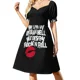 thumbnail image 4 of Vestido Swing de manga corta, vestido de verano, vestido diario, mujer, elegante, de lujo, 4 of 8