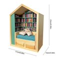 thumbnail image 2 of Anxiety Bookroom Shake Away Your Anxiety Bookshelf Decorative Anxiety Bookshelf Ornament for Rooms Studies Desks Living Rooms, 2 of 4