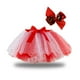 thumbnail image 2 of Gibobby faldas de lentejuelas para mujer empalme Ballet niñas falda + niñas vestido y falda(Rojo, 9-11 Años), 2 of 4